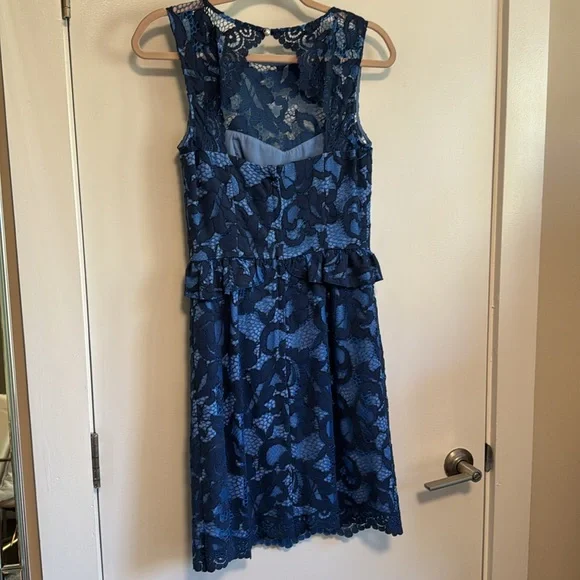 Lilly Pulitzer Kiri lace dress blue periwinkle 2 small - Picture 10 of 12